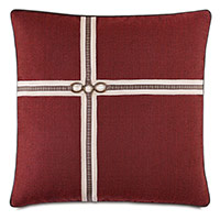 Kilbourn Houndstooth Ribbon Decorative Pillow