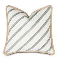 Brentwood Diagonal Trim Decorative Pillow