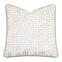 Sussex Greek Key Decorative Pillow