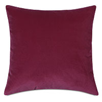 Plush Velvet Decorative Pillow In Raspberry