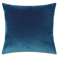 Uma Velvet Decorative Pillow In Blue
