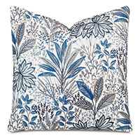 Cummings Embroidered Decorative Pillow in Coastal