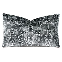 Chaucer Velvet Decorative Pillow in Steel
