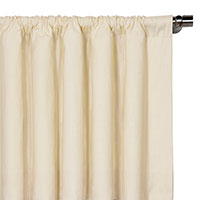Breeze Linen Curtain Panel in Pearl
