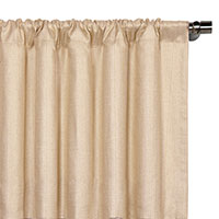 Meridian Woven Curtain Panel in Cream