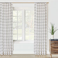 Connery Striped Curtain Panel