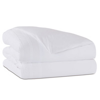 Vail Percale Duvet Cover In White