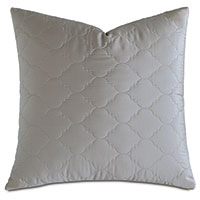 Viola Quilted Euro Sham in Dove