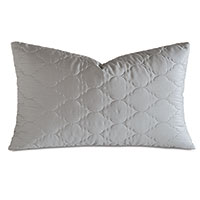 Viola Quilted King Sham in Dove