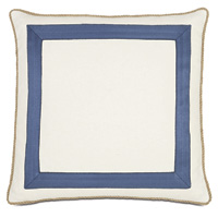 Maritime Nautical Accent Pillow In Ivory