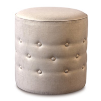 Reflection Gold Tufted Ottoman