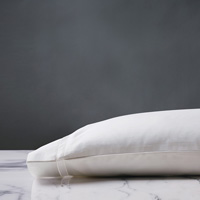 Lusso Sateen Pillowcase in White