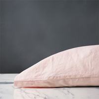 Shiloh Linen Pillowcase in Petal