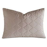 Viola Quilted Queen Sham in Fawn