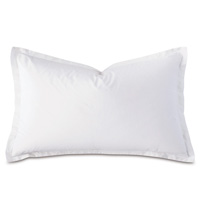 Vail Percale Queen Sham In White