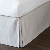 Lucent Silver Bed Skirt