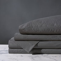 Vail Percale Sheet Set In Slate