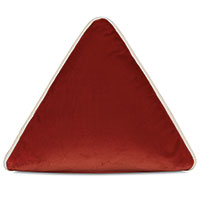 Uma Pyramid Decorative Pillow in Rust