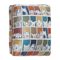 Lucky Dog Multicolored Floor Pillow