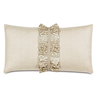Tinsel Ruched Decorative Pillow
