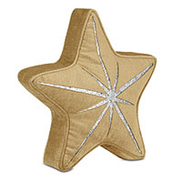 Tinsel Star Decorative Pillow