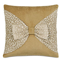 Tinsel Bow Decorative Pillow