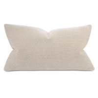 Brera Horizontal Tailor Tacks Decorative Pillow In Bisque