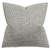 Clearview Dotted Decorative Pillow in Gray