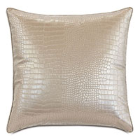 Valentina Faux Snakeskin Decorative Pillow