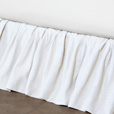 Leonara White Ruffled Skirt Panels