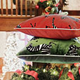 Tannenbaum Zebra Decorative Pillow In Cherry