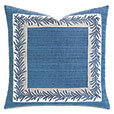 CHAUNCEY EMBROIDERED BORDER DECORATIVE PILLOW