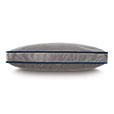 Velvet Demilune Decorative Pillow in Gray