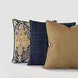 Castle Linen Decorative Pillow In Gold