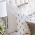 Filmore Embroidered Standard Sham In Ivory
