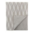 Stafford Diamond Knit Throw In Taupe