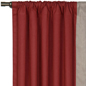 Fullerton Red Curtain Panel Left
