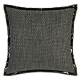 Zelda Leather Flange Decorative Pillow